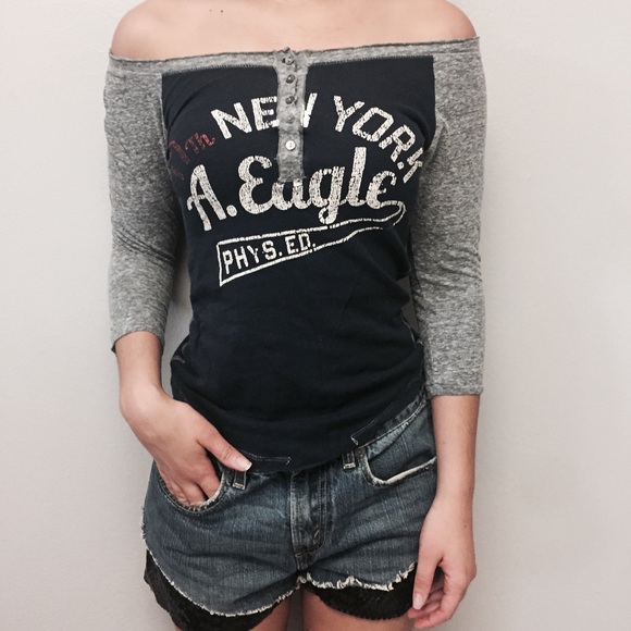 American Eagle Outfitters Tops - American Eagle Mid Sleeve Shirt - XS